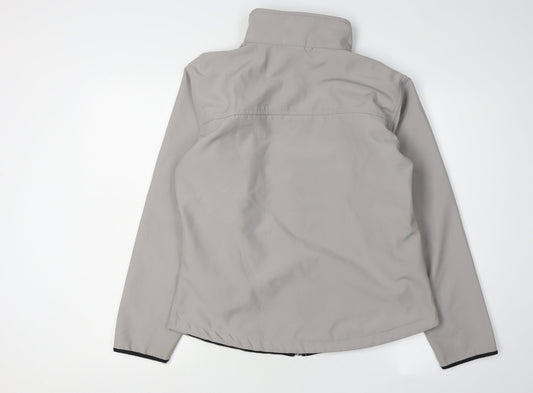 Helly Hansen Grey Softshell Jacket, Unisex Size 30