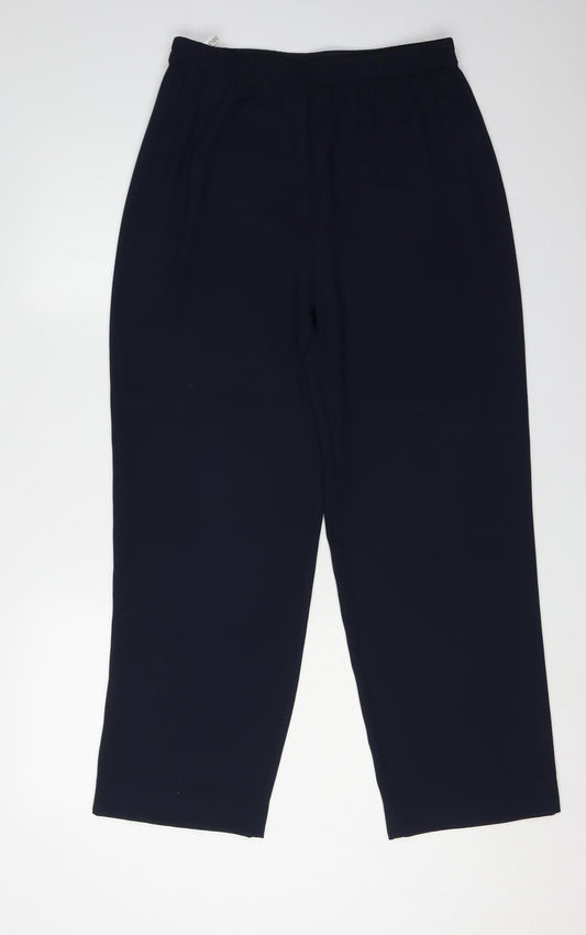 Womens UK Size 12 Eastex Regular Fit Casual Blue Trousers