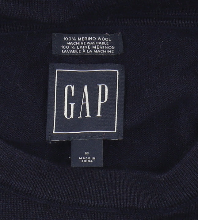GAP Men's Blue Merino Wool Pullover Jumper M