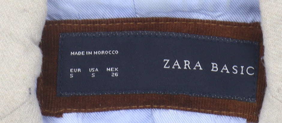 Zara Basic Women's Beige Regular Fit Blazer S