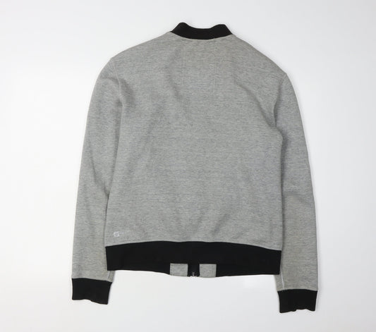 Superdry Men's Grey Full Zip Sweatshirt M Logo Print