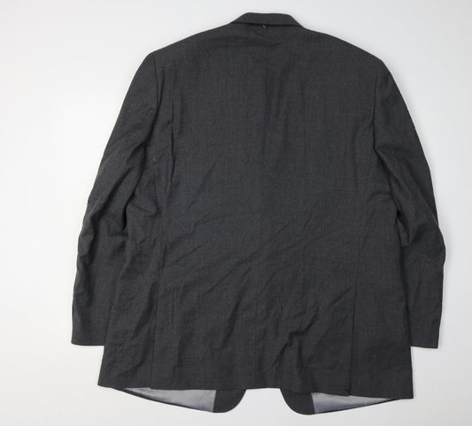 Mens UK Size 48 Brook Taverner Regular Grey Suit Jacket