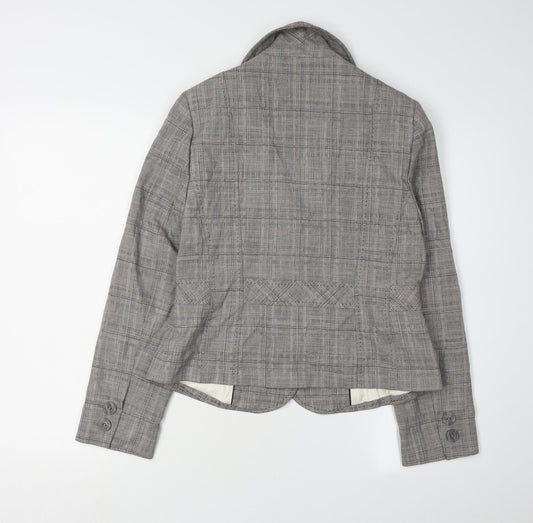 Next Women's Grey Petites Blazer Size 12 - Classic Fit