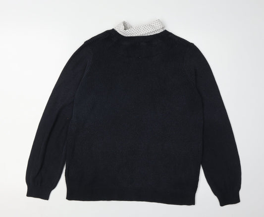 Womens UK Size 14 Marks and Spencer Black Pullover Jumper