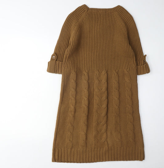 Dorothy Perkins Brown Jumper Dress, Size 10, Women’s Casual
