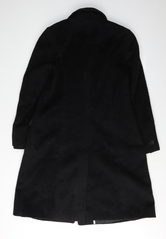 Womens UK Size S Four Seasons London Black Overcoat