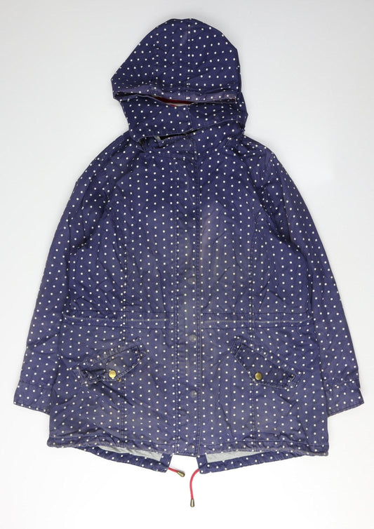 Womens UK Size 16 Laura Ashley Blue Anorak Coat