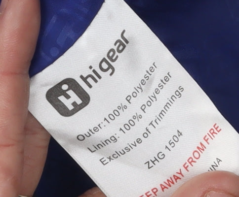 Womens UK Size 10 Hi Gear Blue Rain Coat