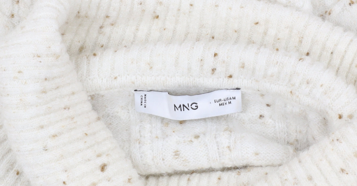 Womens UK Size M MNG Ivory Pullover Jumper