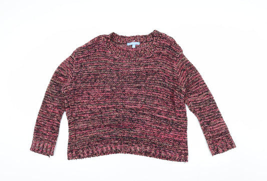 Aphorism Women's Multicoloured Chunky-Knit Jumper L