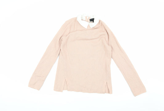 Womens UK Size 6 Topshop Beige Pullover Jumper