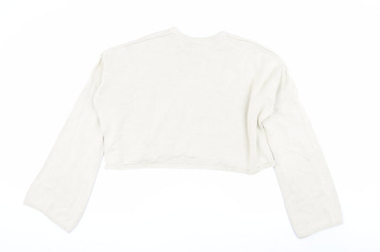 Womens UK Size L Monki Beige Pullover Jumper