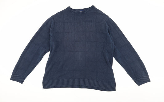Basic Editions Men's Blue Pullover Jumper L