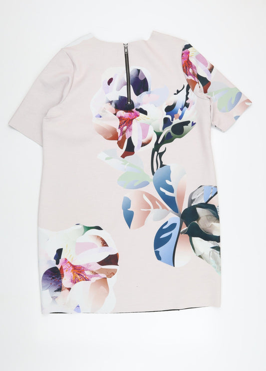 Next Women Multicoloured Floral Shift Dress Size 16