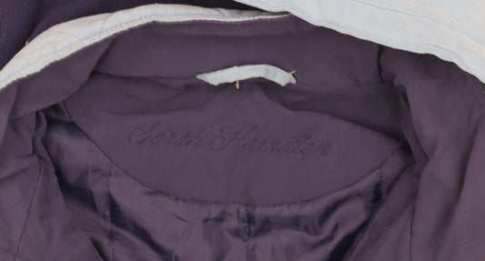 Womens UK Size 16 Sarah Hamilton Blue Parka Coat
