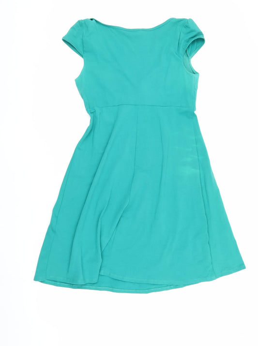 Dorothy Perkins Women's Green Short Sleeve Dress