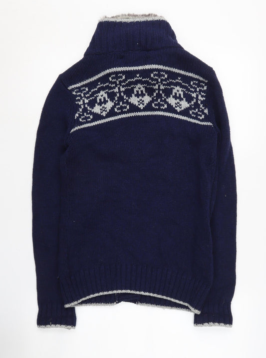 Crew Clothing Co. Women's Blue Cardigan Size 10