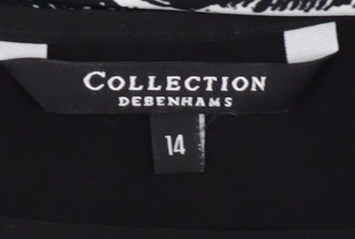 Debenhams Women's Black Sheath Dress Size 14