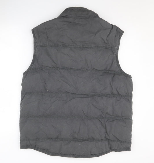 White Stuff Men's Grey Puffer Waistcoat Size L