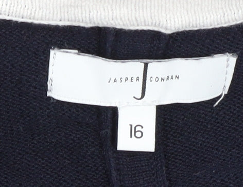 Jasper Conran Women's Black Open Front Cardigan Size 16