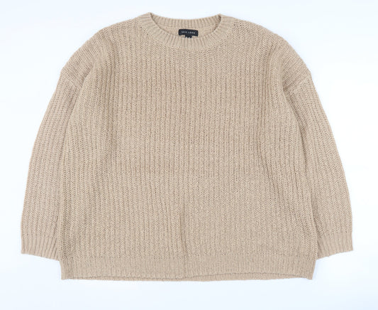 Womens UK Size M New Look Beige Pullover Jumper