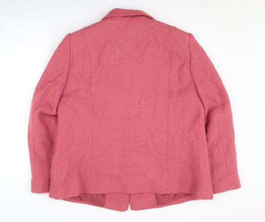 Eastex Pink Women's Blazer, Size 18, Wool, Elegant