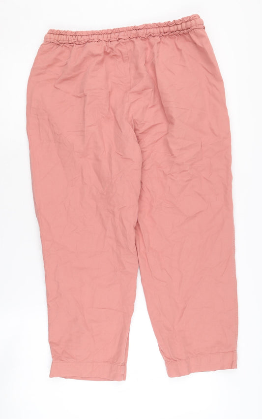 Womens UK Size M Gap Relaxed Fit Jogger Pink Trousers
