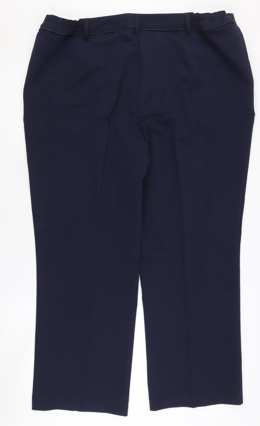 Womens UK Size 24 Damart Blue Trousers