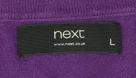 Mens UK Size L NEXT Purple Pullover Jumper