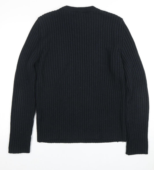 New Look Men's Black Crew Neck Pullover Jumper L