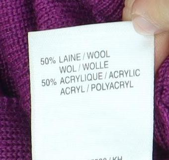 Womens UK Size XL Damart Purple Cardigan Jumper