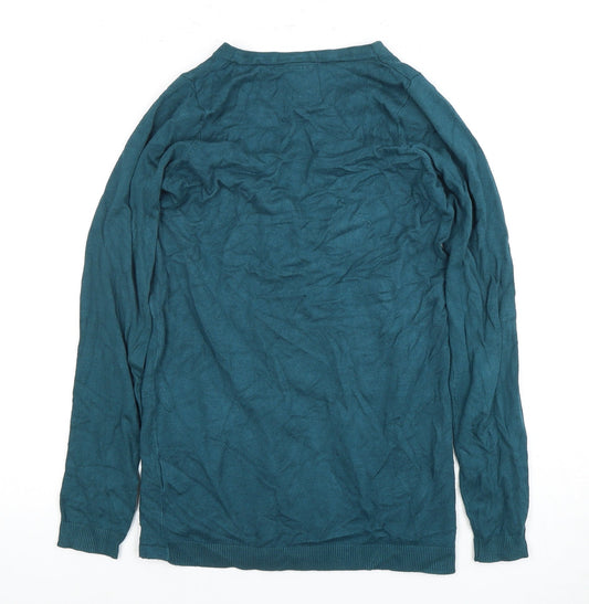 Womens UK Size S Pull&Bear Green Cardigan Jumper