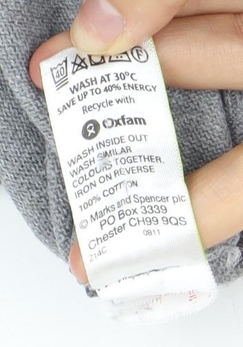 Marks and Spencer Men's Grey Medium Striped Pullover