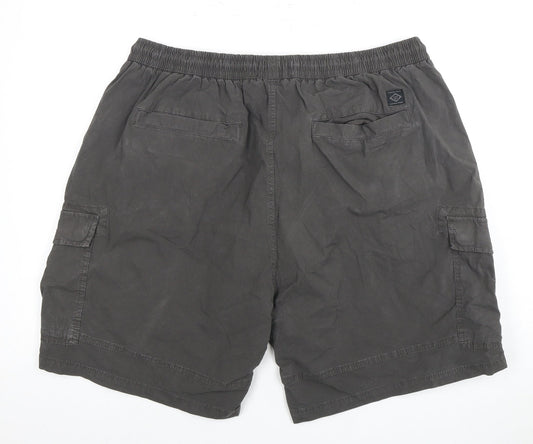 Next Men's Grey 2XL Cargo Shorts, Elastic Waist