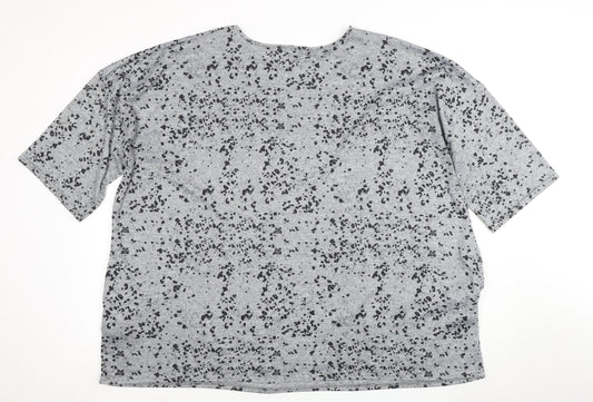 Womens UK Size 22 Simply Be Grey Basic T-Shirt