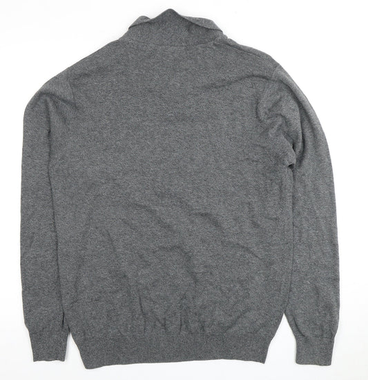 Next Men’s Grey V-Neck Pullover Jumper L