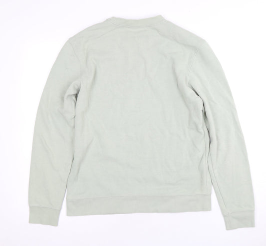 H&M Men's Green Crew Neck Pullover, Size S