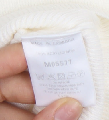 Womens UK Size 14 NEXT Ivory Pullover Jumper