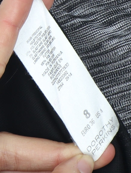 Dorothy Perkins Women's Grey Pencil Skirt, Size 8