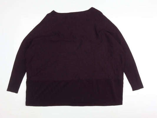 Womens UK Size M Phase Eight Purple Pullover Jumper