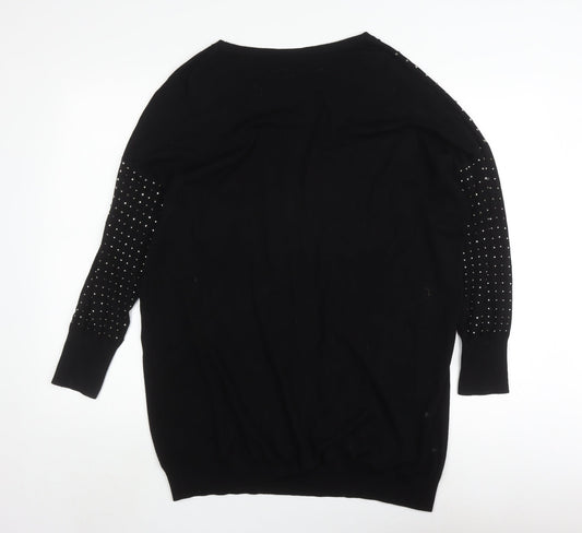 Womens UK Size L Wallis Black Pullover Jumper