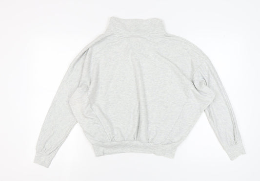 Womens UK Size 8 NEXT Grey 1/4 Zip Sweatshirt
