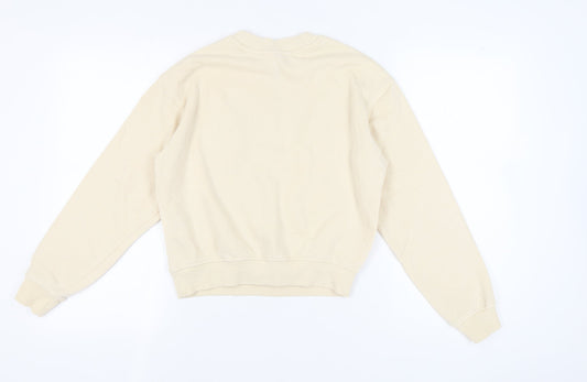 H&M Women's Beige Pullover Sweatshirt, Size S
