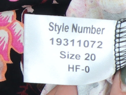 Womens UK Size 20 Roman Multicoloured Camisole Tank