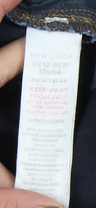 New Look Women's Blue Skinny Jeans Size 12