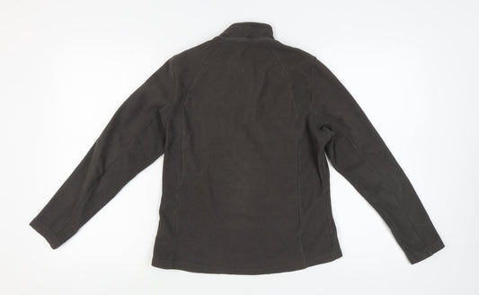 Quechua Women's Black 1/2 Zip Fleece Sweatshirt Size 12