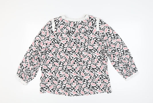 Womens UK Size 14 Per Una Multicoloured Basic Blouse