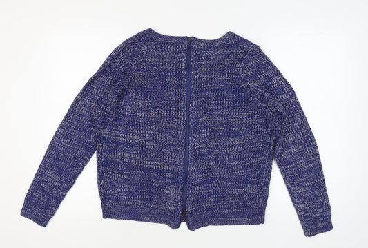 Womens UK Size XL Therapy Blue Pullover Jumper
