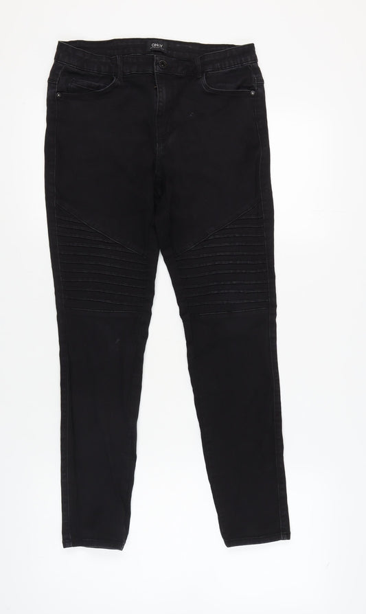 Additional front view of Only Women's Black XL Skinny Jeans
