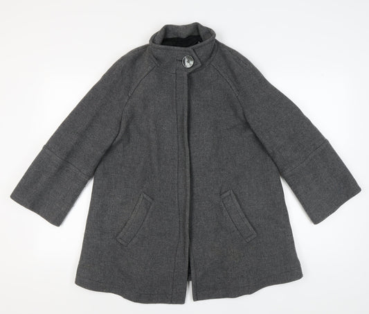 Womens UK Size M Zara Grey Overcoat